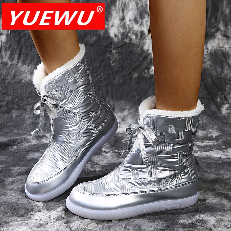 Женские уличные ботинки YUEWU с круглым носком, теплые и удобные ботинки с хлопковой подкладкой
Женские уличные ботинки YUEWU с круглым носком, теплые и удобные ботинки с хлопковой подкладкой