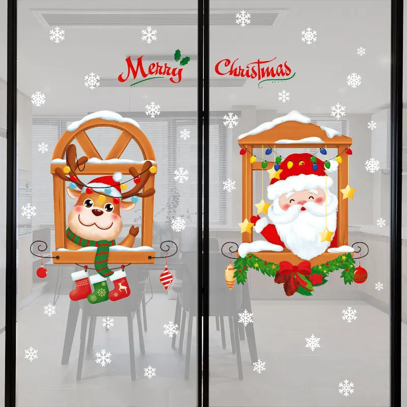 4pcs Christmas Window Clings Self-adhesive PVC Window Sticker Home Office Restaurant School Xmas Decor Window Clings Sticker
4pcs Christmas Window Clings Self-adhesive PVC Window Sticker Home Office Restaurant School Xmas Decor Window Clings Sticker