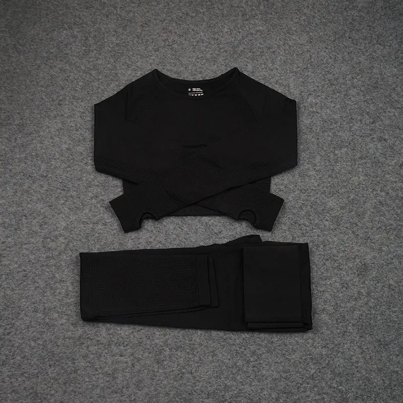 Vital Seamless Yoga Sets Women Gym Clothes Fitness Sportswear High Waist Leggings Crop Top Sport Suits Long Sleeve Tracksuit
Vital Seamless Yoga Sets Women Gym Clothes Fitness Sportswear High Waist Leggings Crop Top Sport Suits Long Sleeve Tracksuit