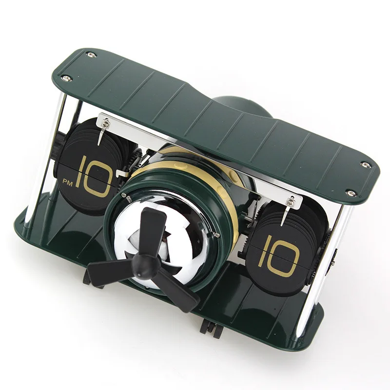 Automatic Flip Clock German Aircraft Head Table Nordic Seat Clock Helicopter Fighter Model Clocks Simple Home Decor Gift Ideas 
Automatic Flip Clock German Aircraft Head Table Nordic Seat Clock Helicopter Fighter Model Clocks Simple Home Decor Gift Ideas