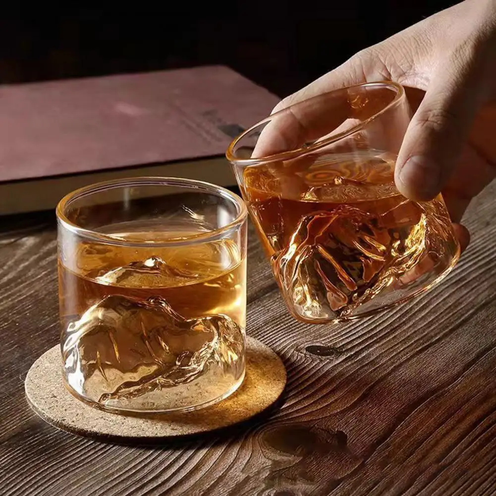 200/300ml Whiskey Glasses Unique Workmanship Mount Craft Premium Fashion Drinking Glass for Scotch Lovers 
200/300ml Whiskey Glasses Unique Workmanship Mount Craft Premium Fashion Drinking Glass for Scotch Lovers