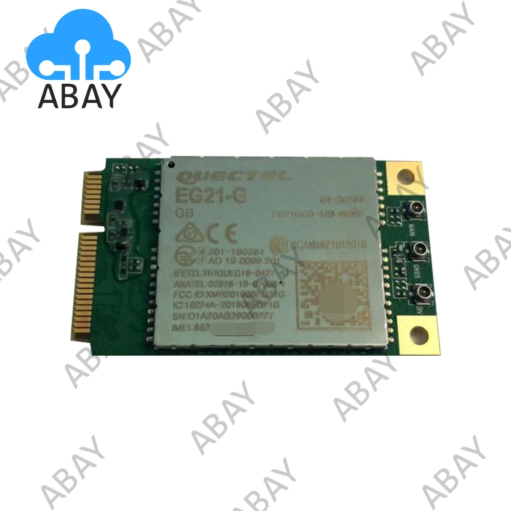 Quectel EG21-G MINIPCIE LTE Cat-1 EG21GGB-128-SGNS Module 10Mbps Downlink и 5Mbps Uplink
Quectel EG21-G MINIPCIE LTE Cat-1 EG21GGB-128-SGNS Module 10Mbps Downlink и 5Mbps Uplink