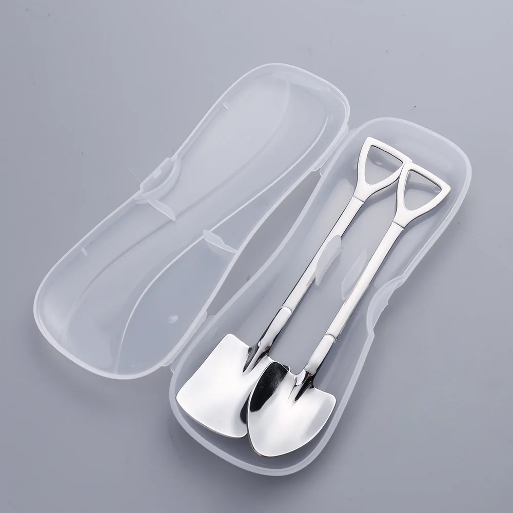 Stainless Steel Iron Shovel Spoon Coffee Ice Cream Spoon Engineering Shovel Retro Cute Square Head Spoon Kitchen Gadget 
Stainless Steel Iron Shovel Spoon Coffee Ice Cream Spoon Engineering Shovel Retro Cute Square Head Spoon Kitchen Gadget
