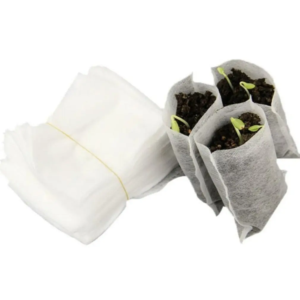 100PCS/Bag Biodegradable Seed Nursery Bags Nursery Flower Pots Vegetable Transplant Breeding Pots Garden Planting Bag 
100PCS/Bag Biodegradable Seed Nursery Bags Nursery Flower Pots Vegetable Transplant Breeding Pots Garden Planting Bag