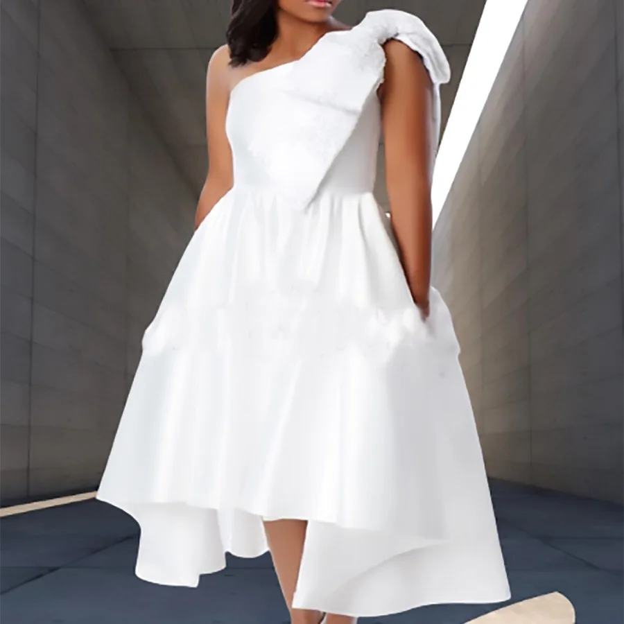 African Dresses for Women Evening Fashion Solid One Shoulder High Waisted Asymmetric Mid Calf Temperament Commute Party Night
African Dresses for Women Evening Fashion Solid One Shoulder High Waisted Asymmetric Mid Calf Temperament Commute Party Night