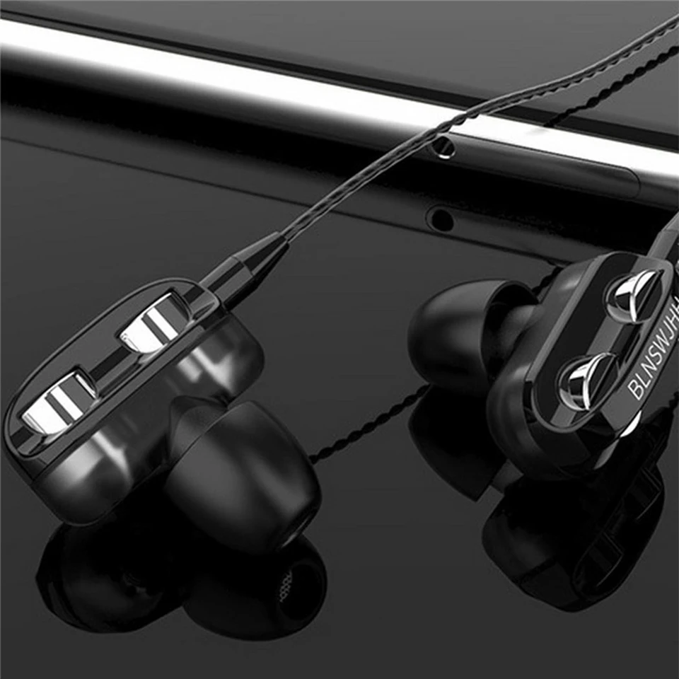 Update Dual Speaker Wired Earphone Headset for IPhone Samsung Xiaomi Huawei Computer Dual Driver Stereo Sport Earbuds with Mic
Update Dual Speaker Wired Earphone Headset for IPhone Samsung Xiaomi Huawei Computer Dual Driver Stereo Sport Earbuds with Mic