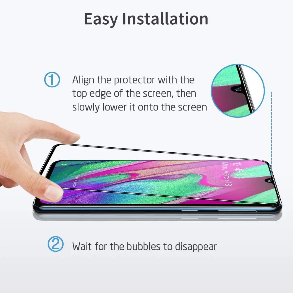 Защитное стекло для Samsung Galaxy S10e S10 Note 10 Lite A50 A70 A10 A20 A30 A50s 2 шт. | Мобильные телефоны и