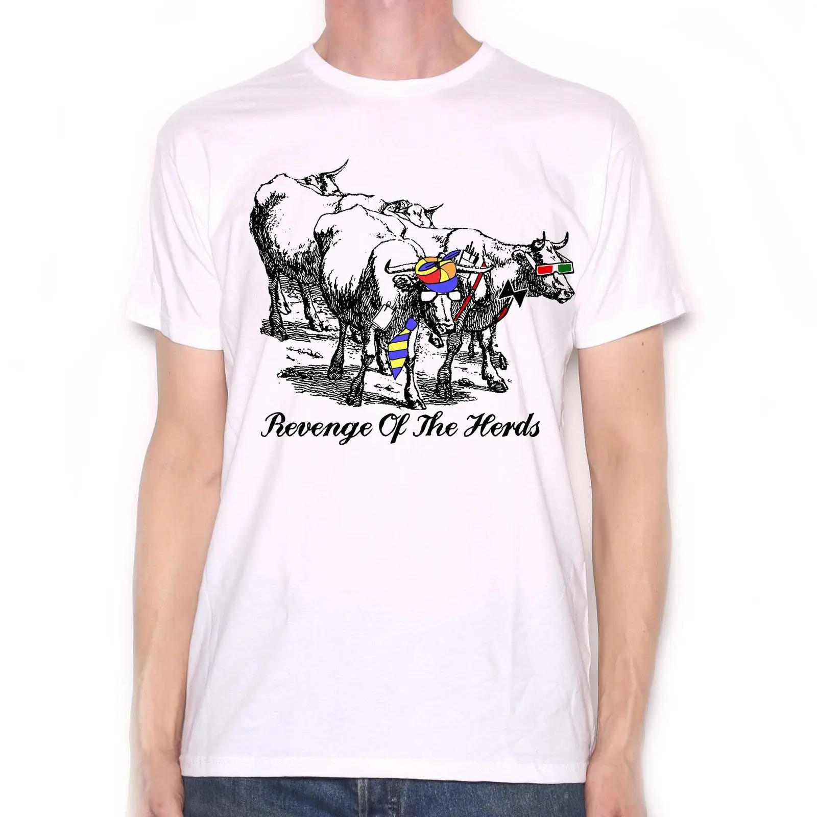 Revenge of The Herds T Shirt Cow Bovine Old Skool Comedy T Shirt Graphic Design 100% Cotton Letter Printed T-Shirts Top Tee
Revenge of The Herds T Shirt Cow Bovine Old Skool Comedy T Shirt Graphic Design 100% Cotton Letter Printed T-Shirts Top Tee