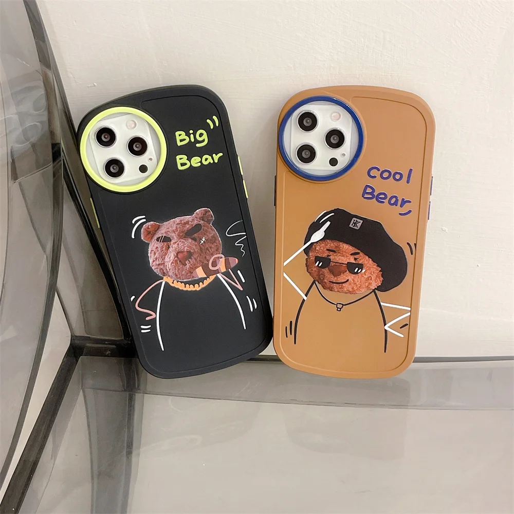Cute Bubby Circle Lens Cool Bear Case For Iphone 13 12 11 Pro Max Soft Skin Paint Tpu Protection Cover For Iphone 7 8 Plus X Xr
Cute Bubby Circle Lens Cool Bear Case For Iphone 13 12 11 Pro Max Soft Skin Paint Tpu Protection Cover For Iphone 7 8 Plus X Xr