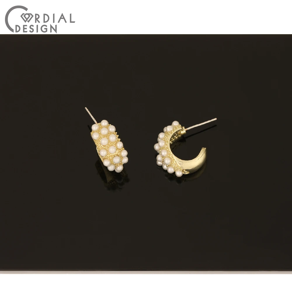 Cordial Design 50Pcs 14*18MM Jewelry Accessories/DIY Making/Imitation Pearl/Hook Shape/Earring Stud/Jewelry Findings Components
Cordial Design 50Pcs 14*18MM Jewelry Accessories/DIY Making/Imitation Pearl/Hook Shape/Earring Stud/Jewelry Findings Components