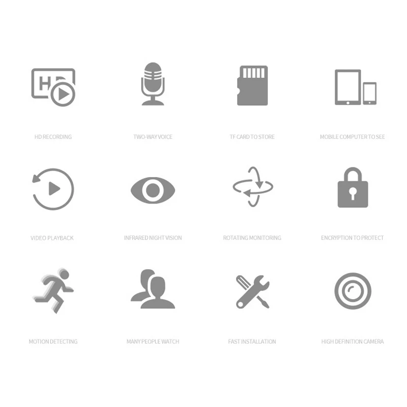 355 Degrees Wireless Mini IP Camera Wifi Movetion Detection Infrared Home Security Surveillance Wifi Camera Cloud Service
355 Degrees Wireless Mini IP Camera Wifi Movetion Detection Infrared Home Security Surveillance Wifi Camera Cloud Service