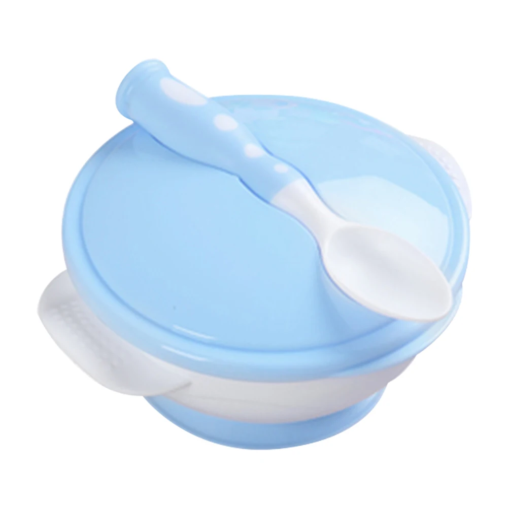 PP With Temperature Sensing Spoon Tableware Anti Slip Home With Lid Suction Cup Safety Double Handle Baby Feeding Bowl Set
PP With Temperature Sensing Spoon Tableware Anti Slip Home With Lid Suction Cup Safety Double Handle Baby Feeding Bowl Set