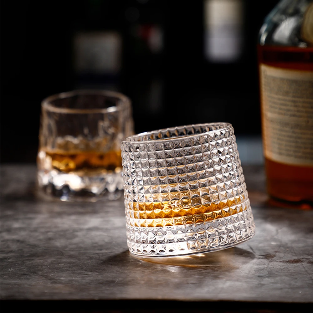 150ML Tumbler Whiskey Glass Crystal Cocktail Glass Rotating Coffee Milk Glass Home Party Creative Gift Wine Set Wine Glass
150ML Tumbler Whiskey Glass Crystal Cocktail Glass Rotating Coffee Milk Glass Home Party Creative Gift Wine Set Wine Glass