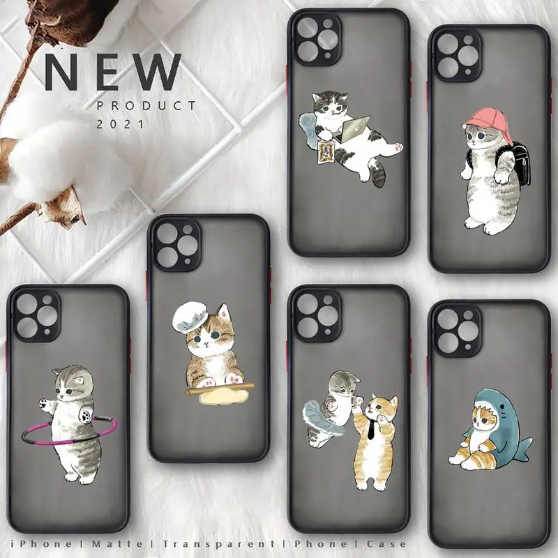 Funny Cartoon Cat Phone Case For iphone 13 12 11 8 7 plus mini x xs xr pro max matte transparent cover
Funny Cartoon Cat Phone Case For iphone 13 12 11 8 7 plus mini x xs xr pro max matte transparent cover
