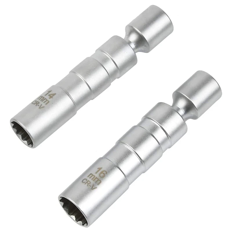 2 Pieces Universal Flexible Spark Plug Wrench Magnetic Spark Plug Socket Wrench Remover Installer Tool
2 Pieces Universal Flexible Spark Plug Wrench Magnetic Spark Plug Socket Wrench Remover Installer Tool