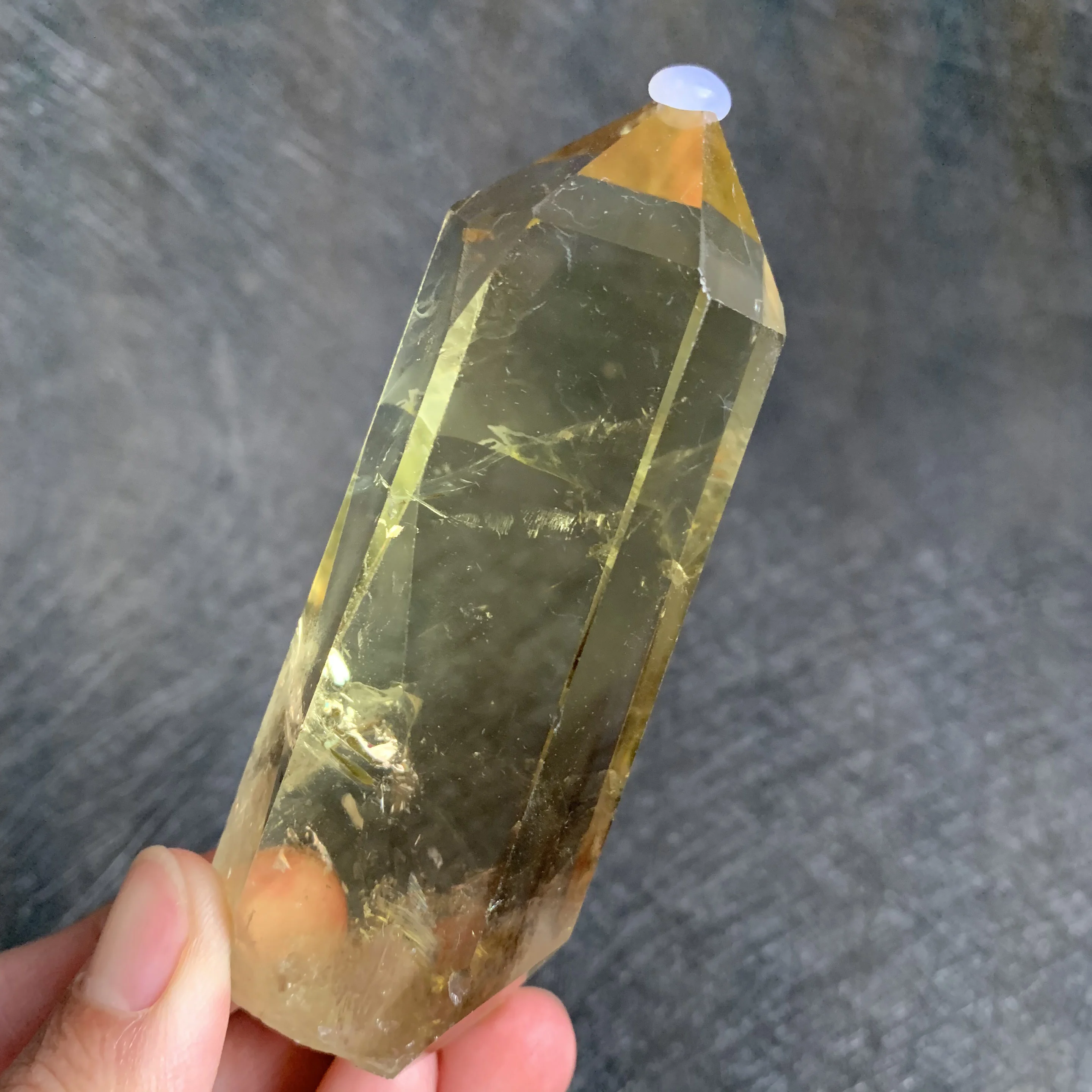 151g Natural Citrine Wand Point Decoration Polished Yellow creastly Quartz Crystal Reiki Healing Obelisk H09
151g Natural Citrine Wand Point Decoration Polished Yellow creastly Quartz Crystal Reiki Healing Obelisk H09