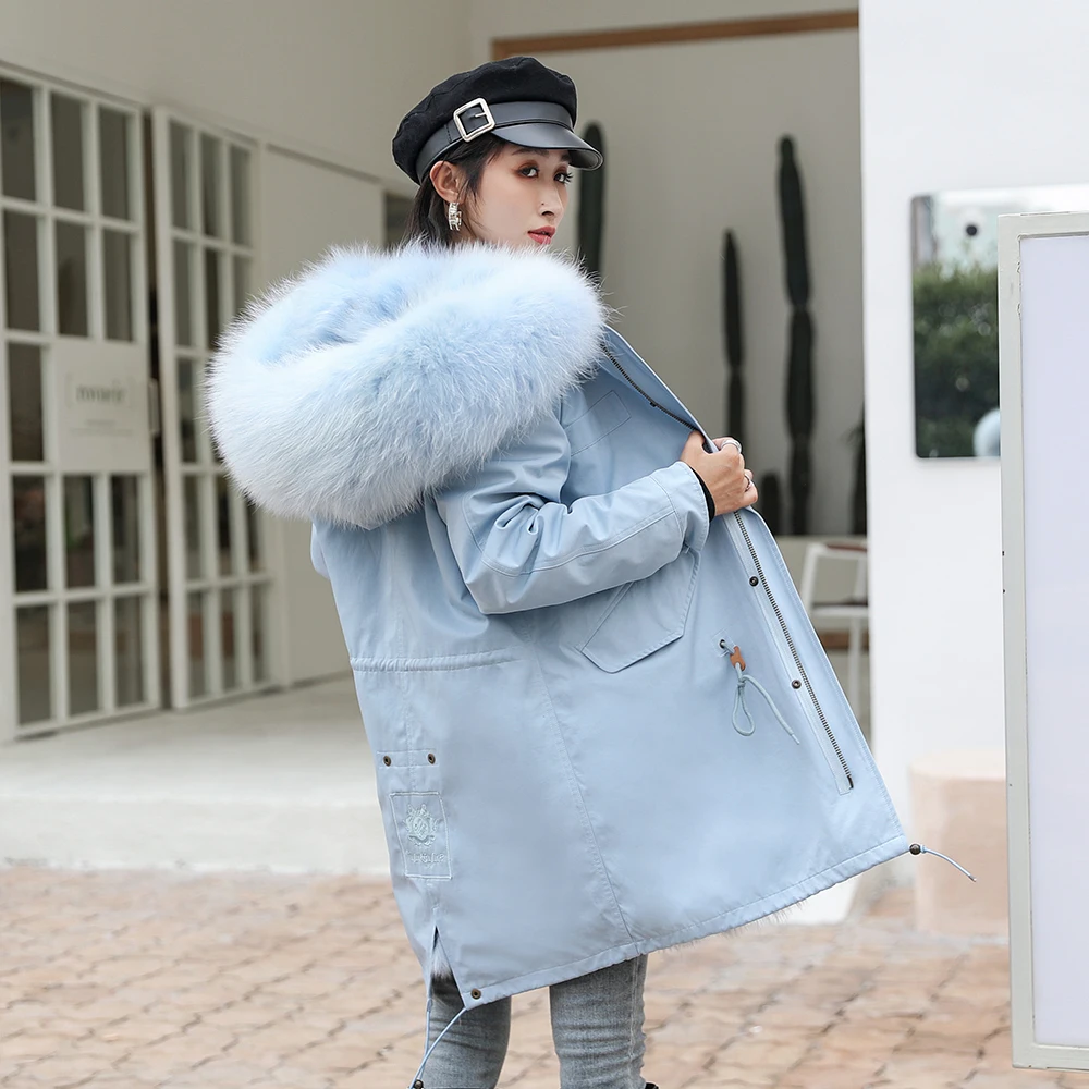 Humoondas 2020 Brand New Real Fox Fur Parka Women Long Coat Hood Black Thick Warm Fur Jackets Two In One Detachable Liner
Humoondas 2020 Brand New Real Fox Fur Parka Women Long Coat Hood Black Thick Warm Fur Jackets Two In One Detachable Liner
