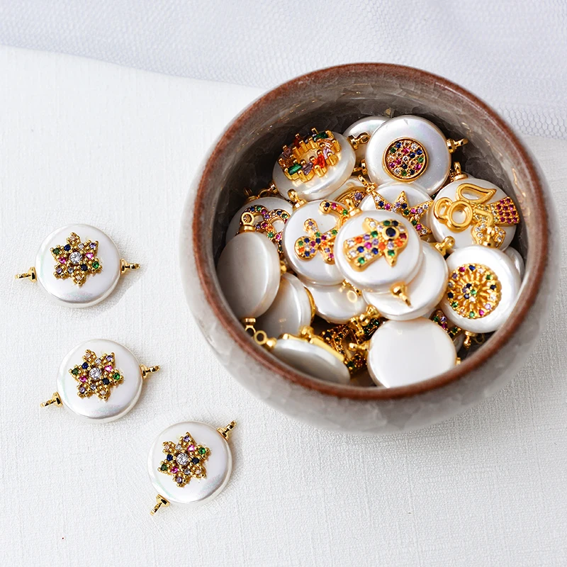 Peixin Fashion zirconia starfish hexagon snowflake pearl shell connector DIY handmade jewelry bracelet necklace jewelry findings
Peixin Fashion zirconia starfish hexagon snowflake pearl shell connector DIY handmade jewelry bracelet necklace jewelry findings
