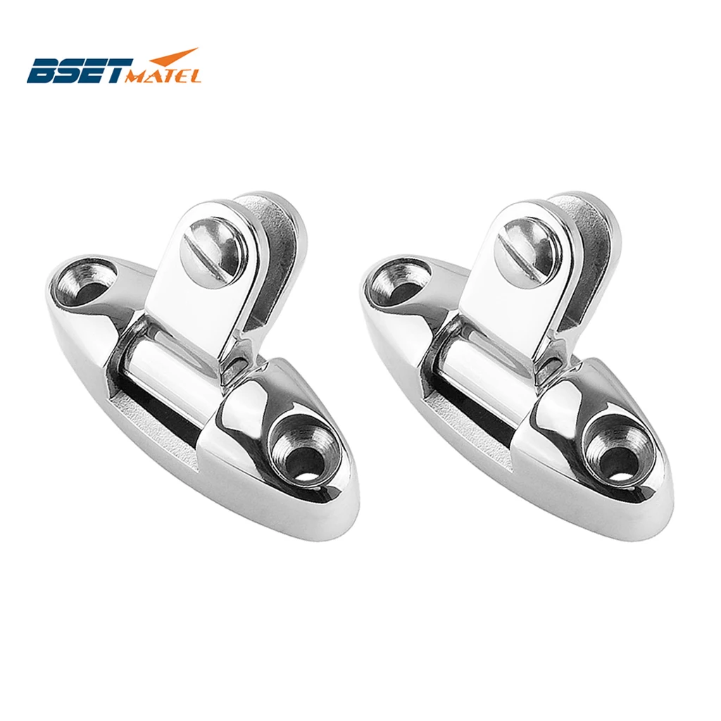 2PCS Universal fit Stainless Steel 316 Boat Bimini Top Mount Swivel Deck Hinge With Rubber Pad Marine Yacht Hardware
2PCS Universal fit Stainless Steel 316 Boat Bimini Top Mount Swivel Deck Hinge With Rubber Pad Marine Yacht Hardware
