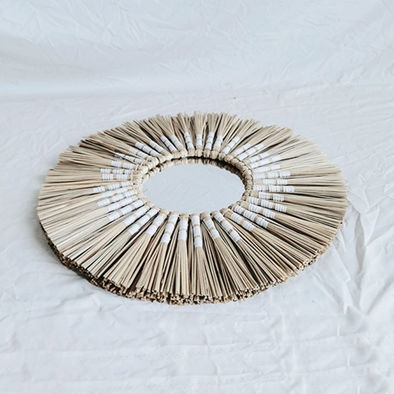 HX5B 1PCS Unique Decorative Mirror Handmade Style Beautiful Hanging Round Mirror
HX5B 1PCS Unique Decorative Mirror Handmade Style Beautiful Hanging Round Mirror