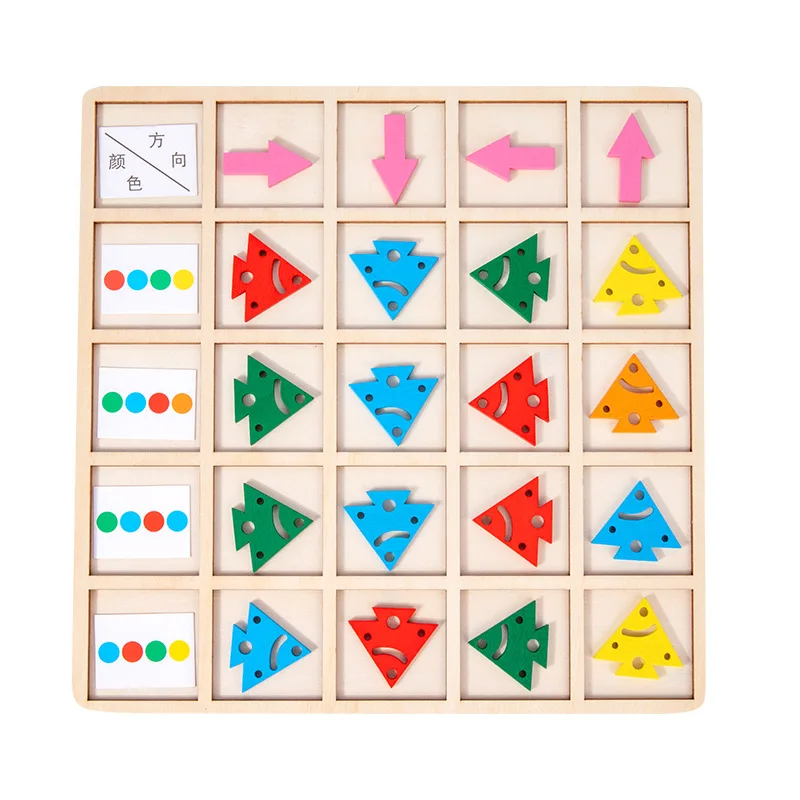 Baby Montessori Sensory Board Education Toys Learning Color Direction Arrow Matching Games logic Thinking Wooden Toys
Baby Montessori Sensory Board Education Toys Learning Color Direction Arrow Matching Games logic Thinking Wooden Toys