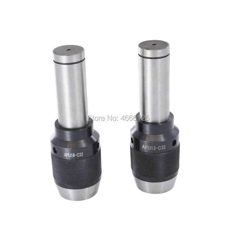 1set C20 C25 C32 morse taper drill APU13 1-13mm APU16 1-16mm 3 jaw chuck CNC integrated self-tightening lathe tool holder+wrench |