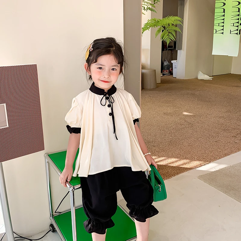 MILA CHOU 2021 New Summer Girl's 2Pcs Blouse+Pants Children's Loose Apricot Shirt Kids Short-sleeve Top Cotton Pants Suit 2-8Y
MILA CHOU 2021 New Summer Girl's 2Pcs Blouse+Pants Children's Loose Apricot Shirt Kids Short-sleeve Top Cotton Pants Suit 2-8Y