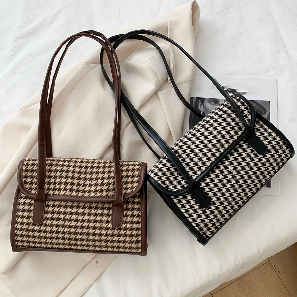Vintage Ladies Plaid Print Crossbody Bag Women PU Leather Shoulder Totes Handbag Popular Simple Female Daily Bag
Vintage Ladies Plaid Print Crossbody Bag Women PU Leather Shoulder Totes Handbag Popular Simple Female Daily Bag