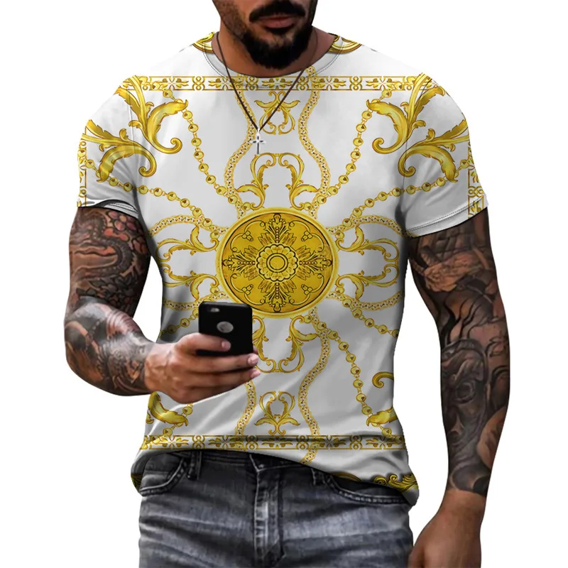 Zogga Summer Men's New Digital 3D Printing Men's Casual Fashion Short-sleeved Round Neck Comfortable T-shirt Trend Plus Size
Zogga Summer Men's New Digital 3D Printing Men's Casual Fashion Short-sleeved Round Neck Comfortable T-shirt Trend Plus Size