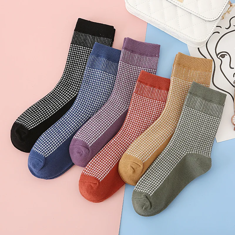 Plaid Socks Women's Tube Socks Cotton Retro British Style Ins Tide Cotton Summer Thin Spring and Autumn Stockings Wholesale
Plaid Socks Women's Tube Socks Cotton Retro British Style Ins Tide Cotton Summer Thin Spring and Autumn Stockings Wholesale