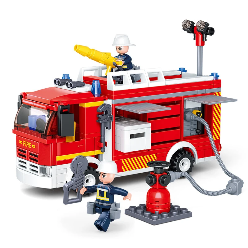 SLUBAN 2022 City Fire Fighting Truck Car Vehicle Police Firemen Figures Hero Building Blocks Bricks Assemble Children Toys Gift
SLUBAN 2022 City Fire Fighting Truck Car Vehicle Police Firemen Figures Hero Building Blocks Bricks Assemble Children Toys Gift