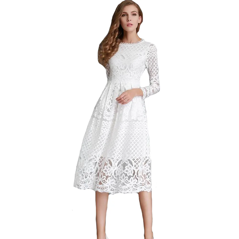 Summer Bodycon Dress Fashion New 2021 Hollow Out Elegant Lace Elegant Party Dress High Quality Women Long Sleeve Casual Dresses
Summer Bodycon Dress Fashion New 2021 Hollow Out Elegant Lace Elegant Party Dress High Quality Women Long Sleeve Casual Dresses
