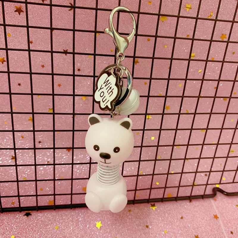 Trill Online Celebrity Cartoon Bear Bell Key Chain Decompression Truck Spring Keychains Toy For Men Women Bag Pendant Key Ring
Trill Online Celebrity Cartoon Bear Bell Key Chain Decompression Truck Spring Keychains Toy For Men Women Bag Pendant Key Ring