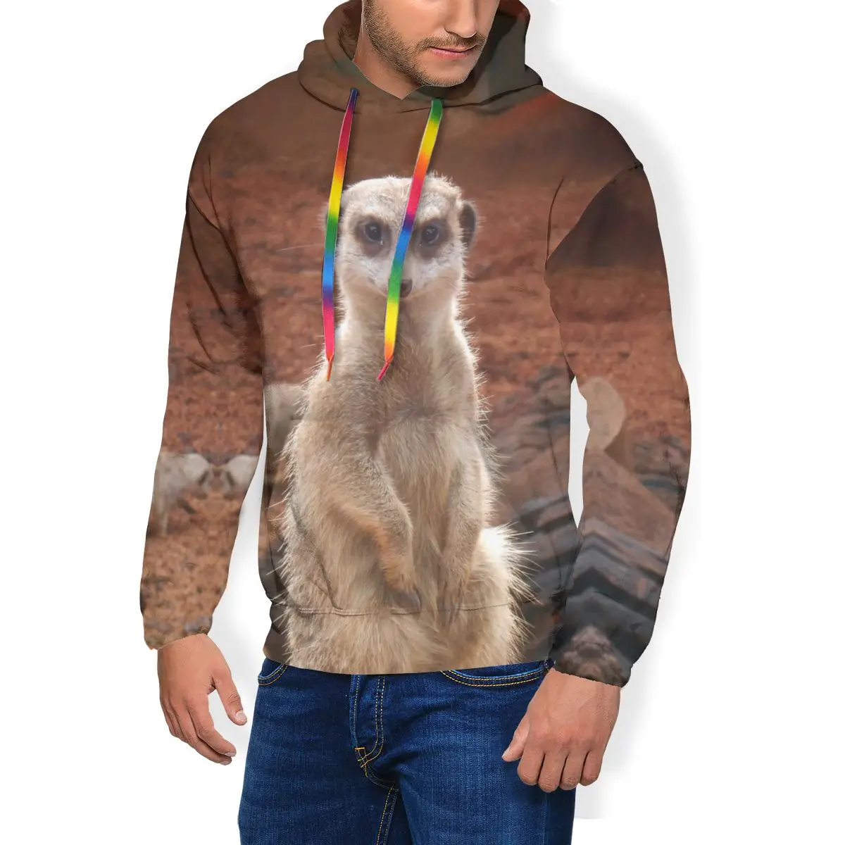 Meerkat Hoodie Meerkat Hoodies Long Oversized Pullover Hoodie Streetwear Blue Polyester Casual Male Hoodies
Meerkat Hoodie Meerkat Hoodies Long Oversized Pullover Hoodie Streetwear Blue Polyester Casual Male Hoodies