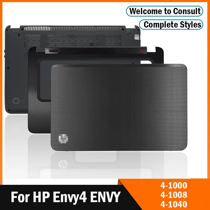 

NEW For HP Envy 4 ENVY 4-1000 4-1008 4-1040 LCD Back Cover/Front Bezel/Palmrest/Bottom Case Top Case A Cover 692381-001 Black​
