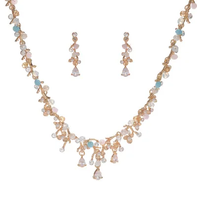 Beautiful Elegant Zircon Wedding Jewelry Sets Bead Pearl Earring and Necklace Set for Bride Dresses Accessories Jewelry Gift
Beautiful Elegant Zircon Wedding Jewelry Sets Bead Pearl Earring and Necklace Set for Bride Dresses Accessories Jewelry Gift