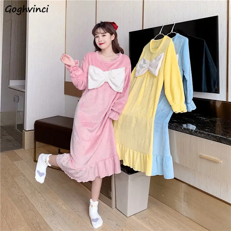 Ночные рубашки для женщин, милая одежда для сна до середины икры для девочек, Корейская версия, зима, для студентов, новинка, нежный, базовый, ...
Ночные рубашки для женщин, милая одежда для сна до середины икры для девочек, Корейская версия, зима, для студентов, новинка, нежный, базовый, ...