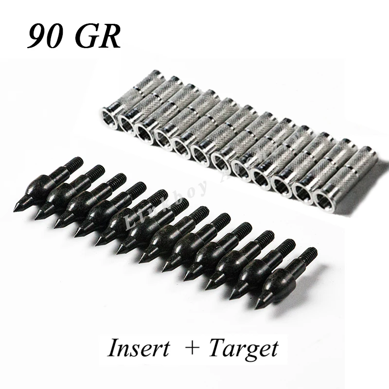 Linkboy Archery 12pcs Target Point 12pcs Target Point 90gr 8-32 Whorl and 12pcs Aluminium Arrow Insert for Hunting Shooting
Linkboy Archery 12pcs Target Point 12pcs Target Point 90gr 8-32 Whorl and 12pcs Aluminium Arrow Insert for Hunting Shooting