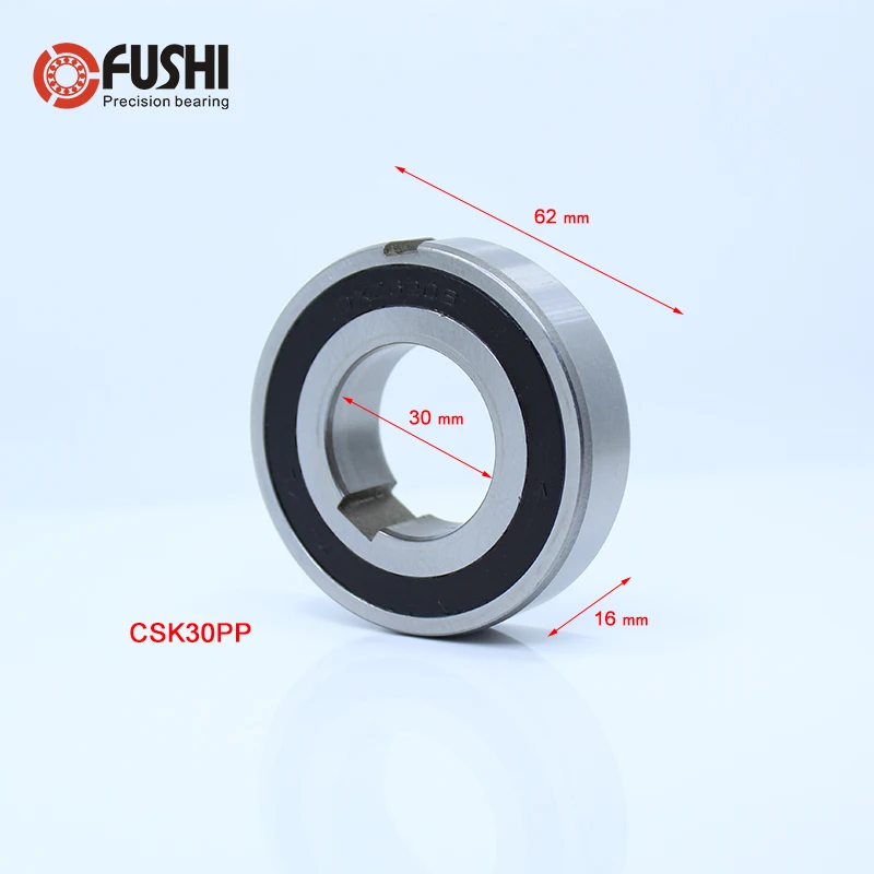CSK30PP One Way Bearing Clutches 30*62*16mm ( 1 PC) With Keyway CSK6206PP FreeWheel Clutch Bearings CSK206PP
CSK30PP One Way Bearing Clutches 30*62*16mm ( 1 PC) With Keyway CSK6206PP FreeWheel Clutch Bearings CSK206PP