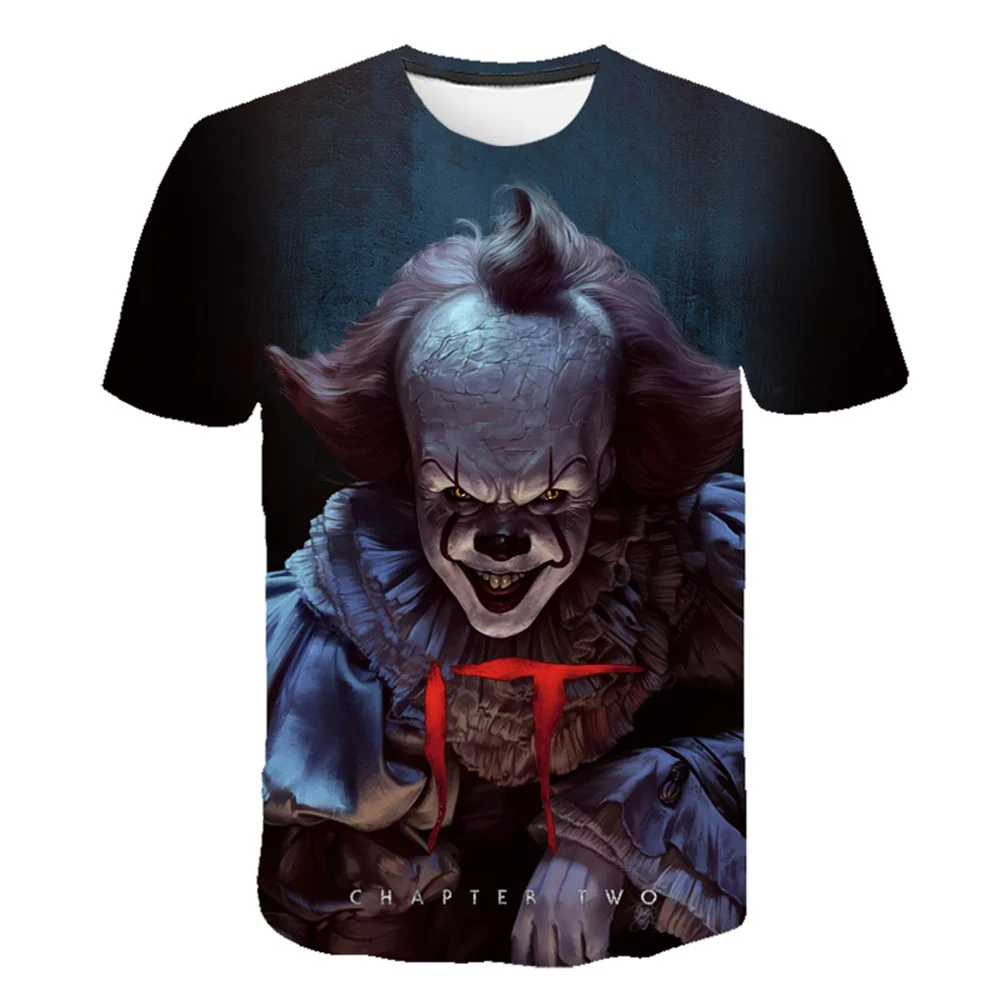 Horror Fiction Summer Casual 3D Printed Stephen King's It Children T-shirt Short sleeve Kids Horror Clown boy/girl T-shirts
Horror Fiction Summer Casual 3D Printed Stephen King's It Children T-shirt Short sleeve Kids Horror Clown boy/girl T-shirts