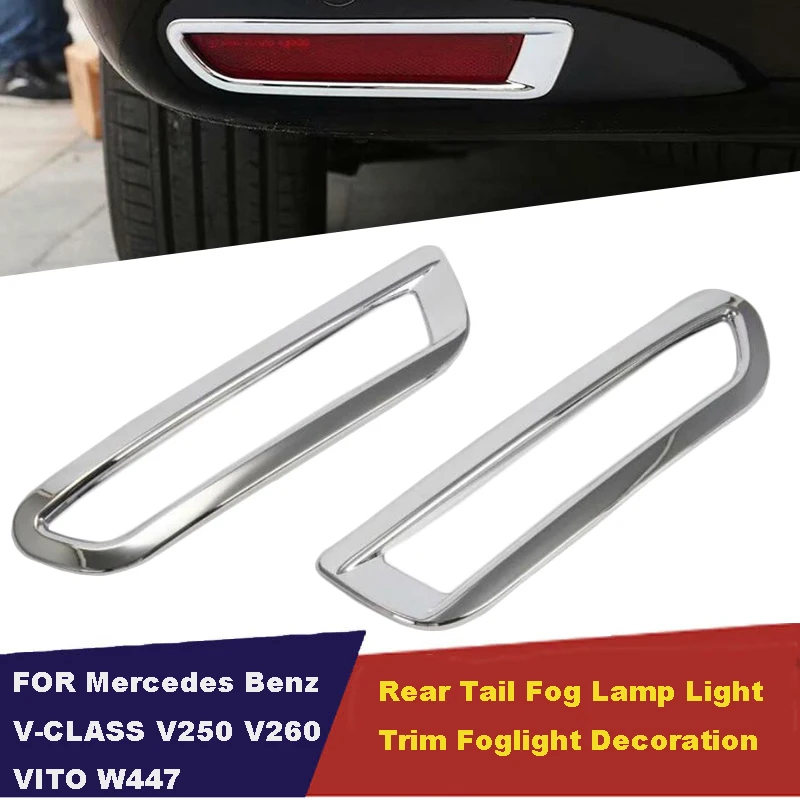 Аксессуары UBLUEE ABS Хромированная задняя противотуманная фара для Mercedes Benz V CLASS V250