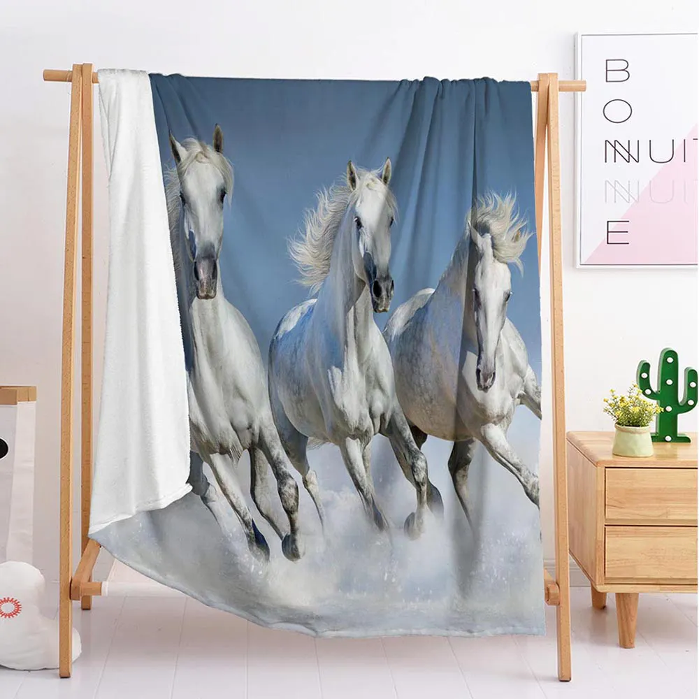 New Household horse animal blankets Large and small size throw blanket tapestry sleeping blanket flannel blanket bedding
New Household horse animal blankets Large and small size throw blanket tapestry sleeping blanket flannel blanket bedding