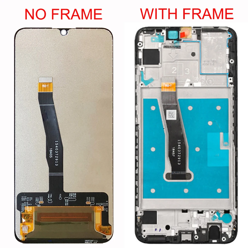 Качество AAA ЖК дисплей для Huawei P Smart 2019 с рамкой экран POT LX1 L21 LX3|Экраны мобильных