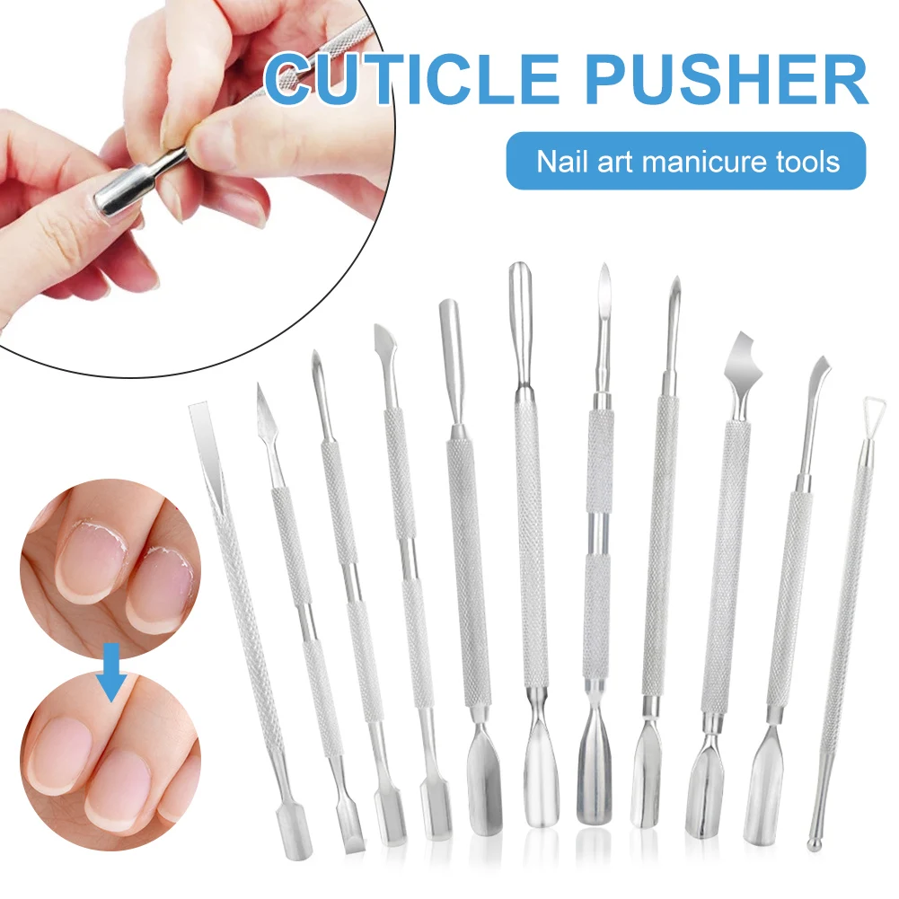 Stainless Steel Cuticle Pusher Remover Double Ended Cuticle Cutter Nail Gel Polish Remover Manicure Tool
Stainless Steel Cuticle Pusher Remover Double Ended Cuticle Cutter Nail Gel Polish Remover Manicure Tool