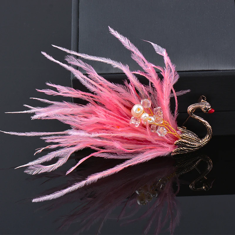 SINLEERY White Ostrich Feather Bird Swan Big Brooches For Women Party Jewelry Accessories XZ141 SSK
SINLEERY White Ostrich Feather Bird Swan Big Brooches For Women Party Jewelry Accessories XZ141 SSK