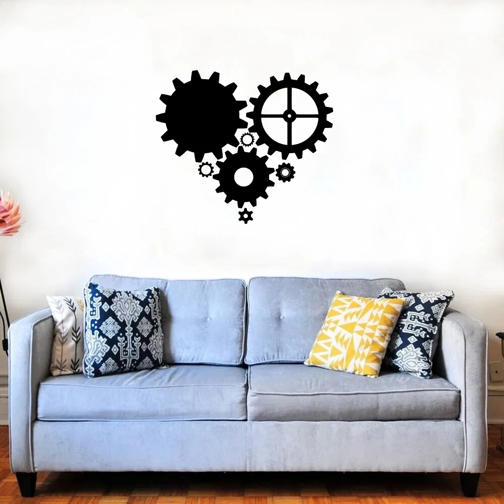 Creative Art Gear Wall Sticker Removable Heart Wall Decal For Living Room Decor Art Poster Vinyl ZX098 
Creative Art Gear Wall Sticker Removable Heart Wall Decal For Living Room Decor Art Poster Vinyl ZX098