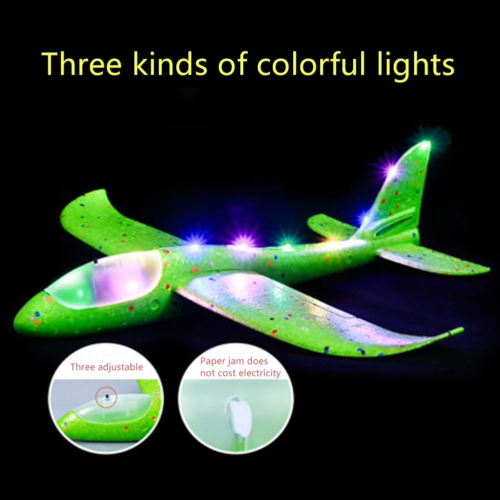 Kids DIY Aircraft Hand Throw Flying Glider Foam Plane LED Light-up Luminous Toys for Children Airplane Model Kids Boys Gift
Kids DIY Aircraft Hand Throw Flying Glider Foam Plane LED Light-up Luminous Toys for Children Airplane Model Kids Boys Gift
