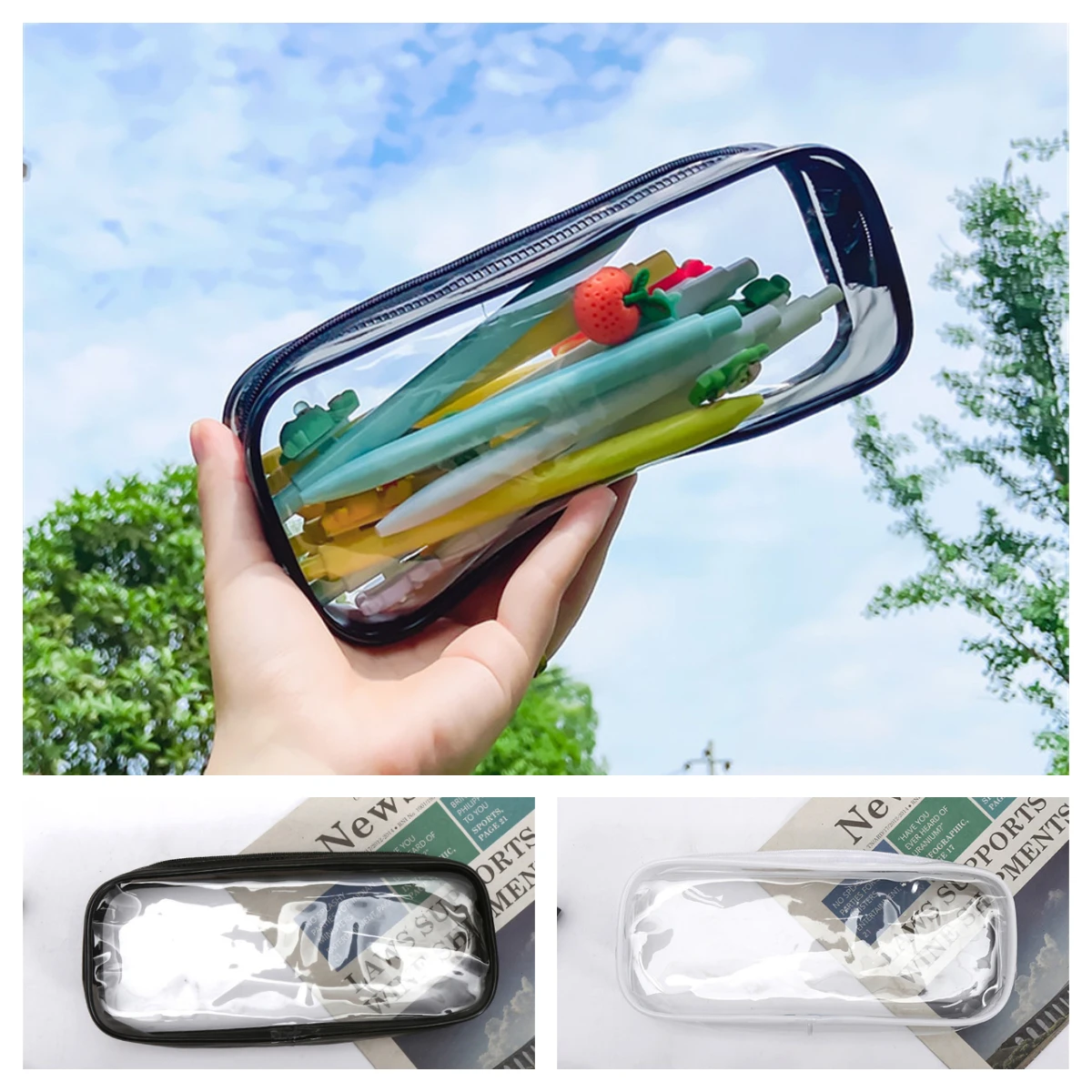 1pc Large Capacity Zipper Pencil Case Transparent Pencil Bag School Pencil Box Stationery Storage Organizer School Supplies
1pc Large Capacity Zipper Pencil Case Transparent Pencil Bag School Pencil Box Stationery Storage Organizer School Supplies