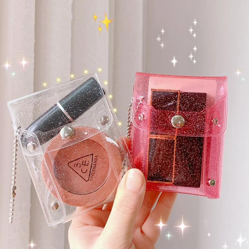 Новый прозрачный Кошелек для монет с блестками, сумка для губной помады, милый розовый кошелек с цепочкой для ключей для девушек, Модные про... 
Новый прозрачный Кошелек для монет с блестками, сумка для губной помады, милый розовый кошелек с цепочкой для ключей для девушек, Модные про...
