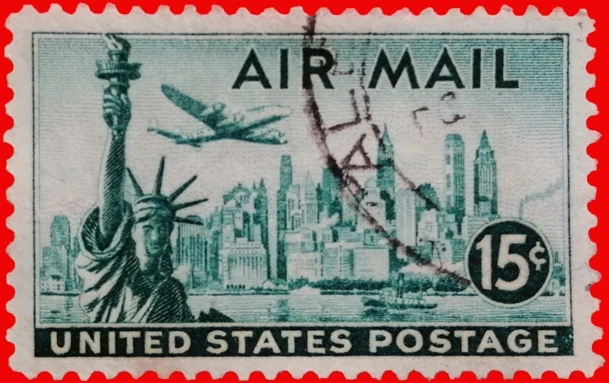 1Pcs/Set New USA Post Stamp Green Liberty Airmail Stamps Used With Post Marker
1Pcs/Set New USA Post Stamp Green Liberty Airmail Stamps Used With Post Marker